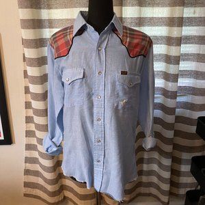 vintage Levi's WRANGLER pearl button up Shirt tee